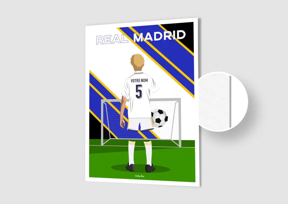 Affiche Football Real Madrid Personnalisée
