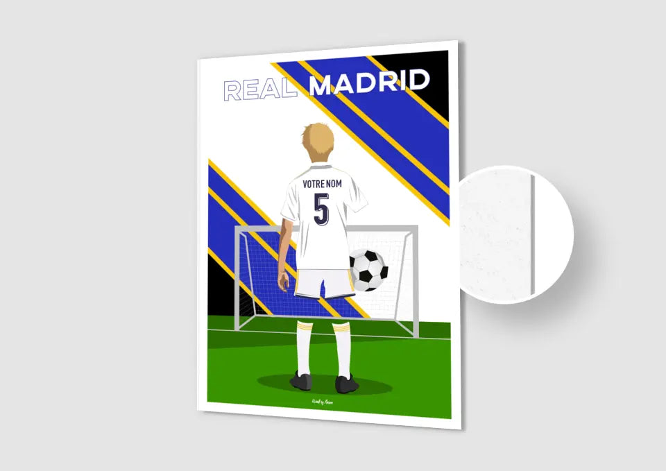Affiche Football Real Madrid Personnalisée