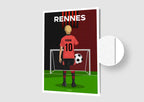 Affiche Football Enfant Personnalisée - Rennes