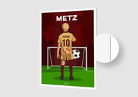 Affiche Football Enfant Personnalisée - Metz