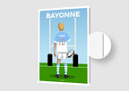 Affiche Rugby Enfant Personnalisée - Bayonne