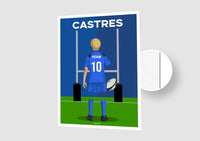 Affiche Rugby Enfant Personnalisée - Castres