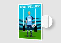 Affiche Rugby Enfant Personnalisée - Montpellier