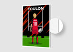 Affiche Rugby Enfant Personnalisée - Toulon