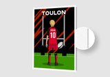 Affiche Rugby Enfant Personnalisée - Toulon