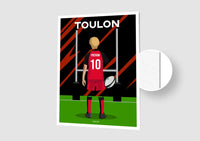 Affiche Rugby Enfant Personnalisée - Toulon