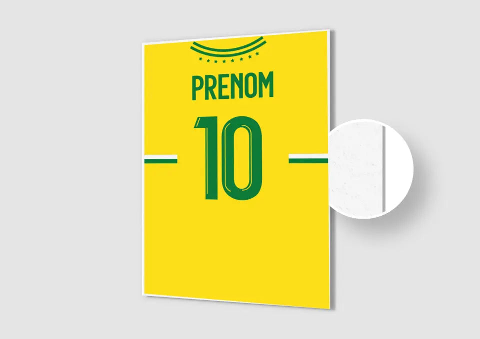 Affiche Football Personnalisée - Maillot Nantes