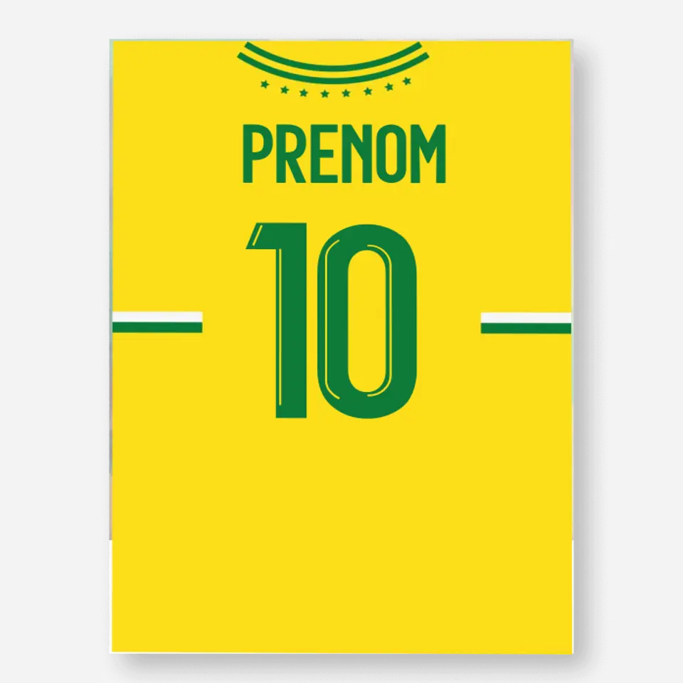 Affiche Football Personnalisée - Maillot Nantes