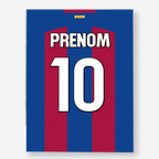 Affiche Football Personnalisée - Maillot Barcelone
