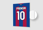 Affiche Football Personnalisée - Maillot Barcelone