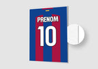 Affiche Football Personnalisée - Maillot Barcelone
