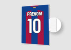 Affiche Football Personnalisée - Maillot Barcelone
