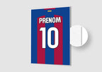 Affiche Football Personnalisée - Maillot Barcelone