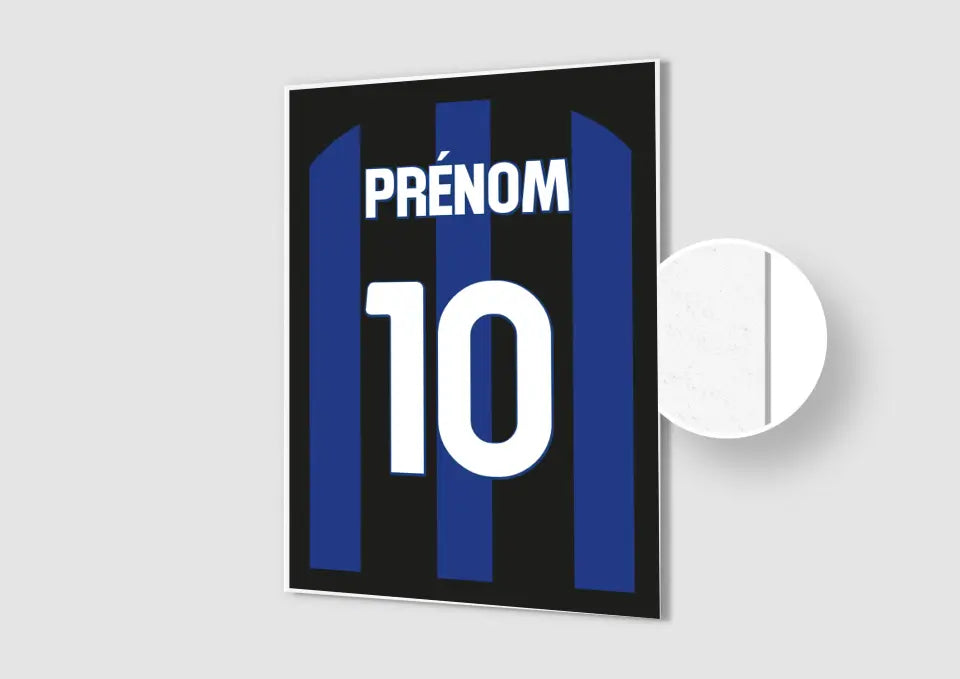 Affiche Football Personnalisée - Maillot Inter Milan