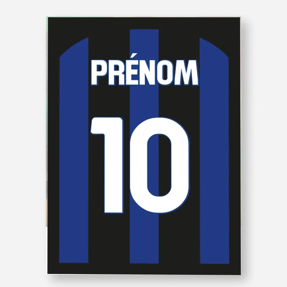 Affiche Football Personnalisée - Maillot Inter Milan
