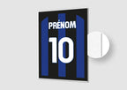 Affiche Football Personnalisée - Maillot Inter Milan