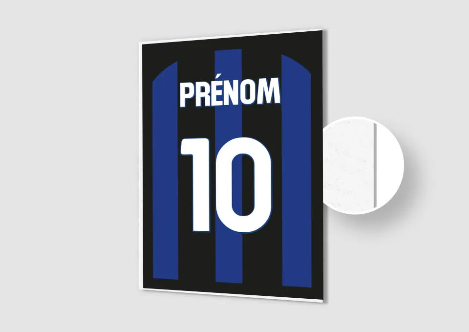Affiche Football Personnalisée - Maillot Inter Milan