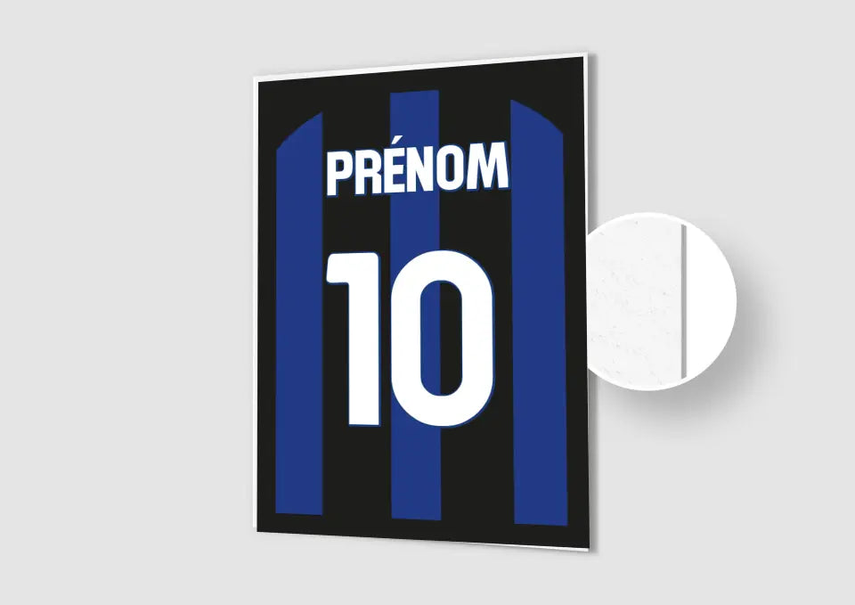 Affiche Football Personnalisée - Maillot Inter Milan