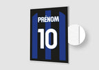 Affiche Football Personnalisée - Maillot Inter Milan