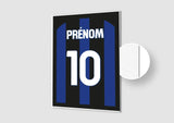 Affiche Football Personnalisée - Maillot Inter Milan