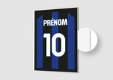 Affiche Football Personnalisée - Maillot Inter Milan