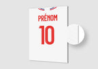 Affiche Football Personnalisée - Maillot Lyon