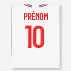 Affiche Football Personnalisée - Maillot Lyon