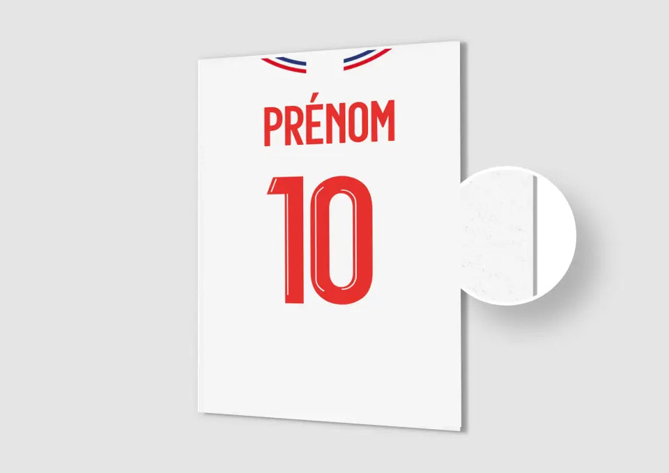 Affiche Football Personnalisée - Maillot Lyon