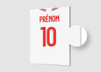 Affiche Football Personnalisée - Maillot Lyon