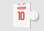 Affiche Football Personnalisée - Maillot Lyon