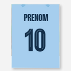 Affiche Football Personnalisée - Maillot Manchester City