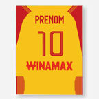 Affiche Football Personnalisée - Maillot Lens