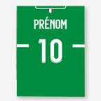 Affiche Football Personnalisée - Maillot Saint-Etienne