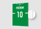 Affiche Football Personnalisée - Maillot Saint-Etienne