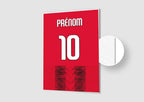 Affiche Football Personnalisée - Maillot Milan AC