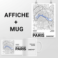 Lot  Marathon de Paris - Affiche + Mug