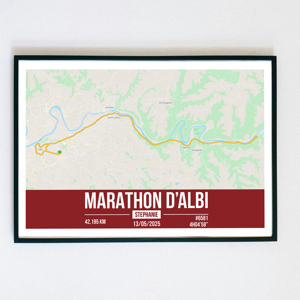 Poster Personnalisé Marathon d'Albi