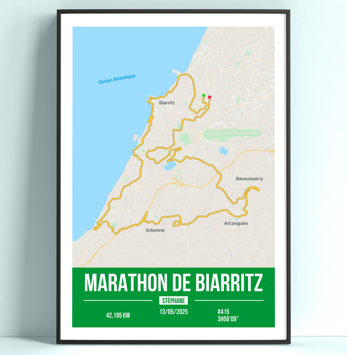 Poster Marathon de Biarritz