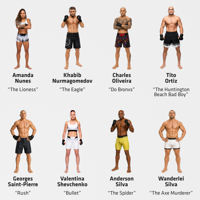 Poster Légendes du MMA – Les Plus Grands Combattants de l’Histoire