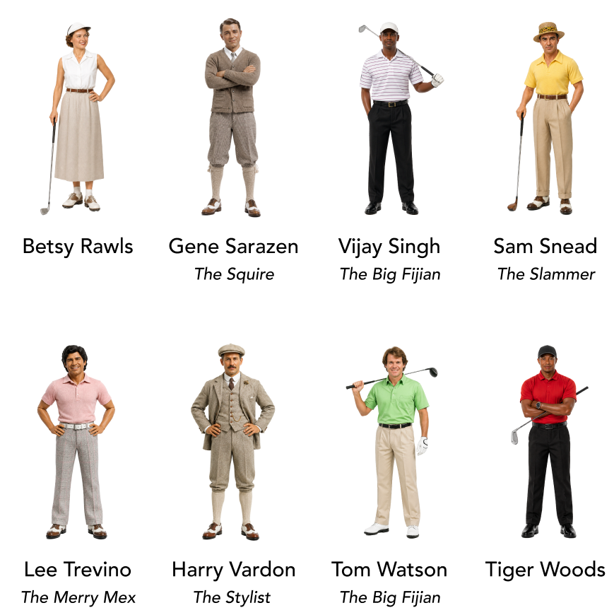 🏌️ Golf Legends Poster – The Greatest Golfers of All Time