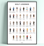 🏌️ Golf Legends Poster – The Greatest Golfers of All Time