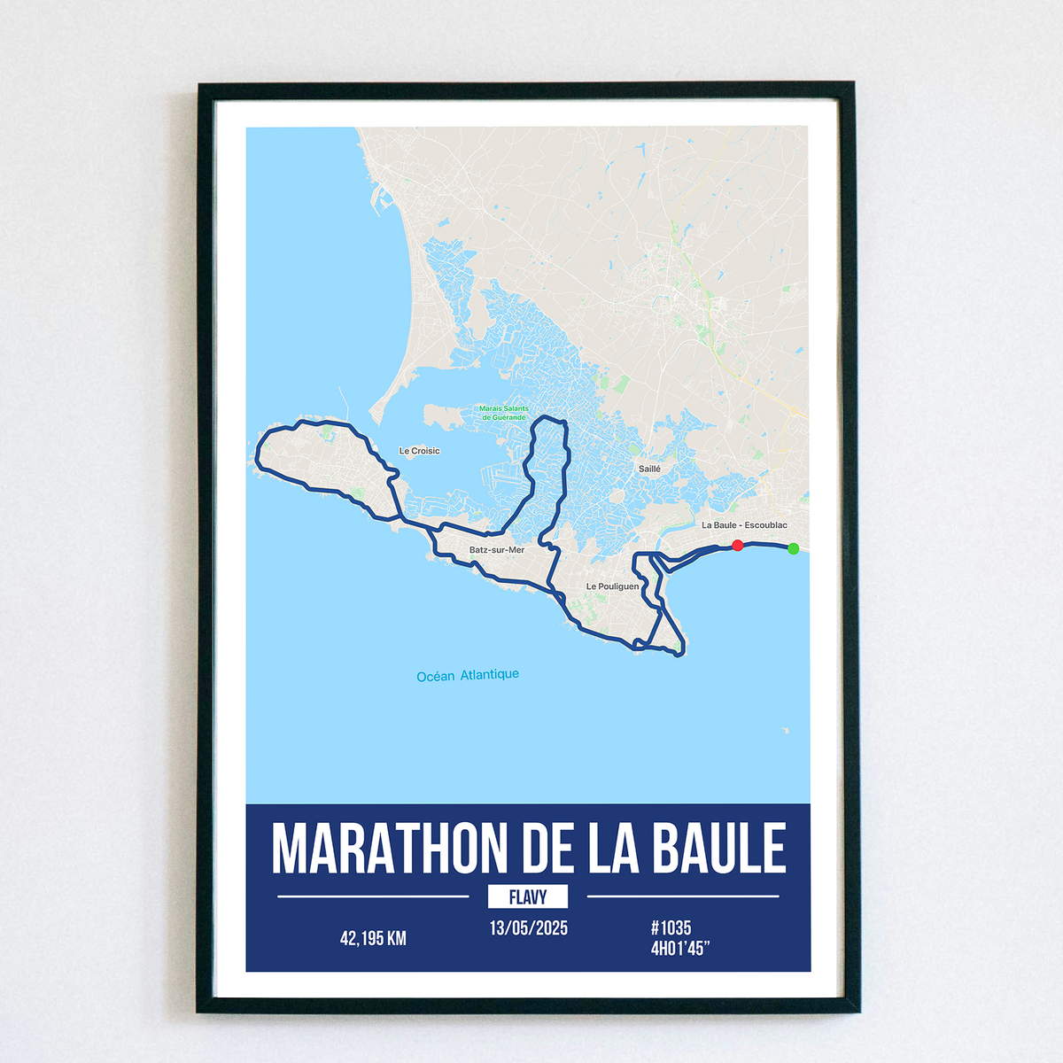 Poster Personnalisé Marathon de La Baule
