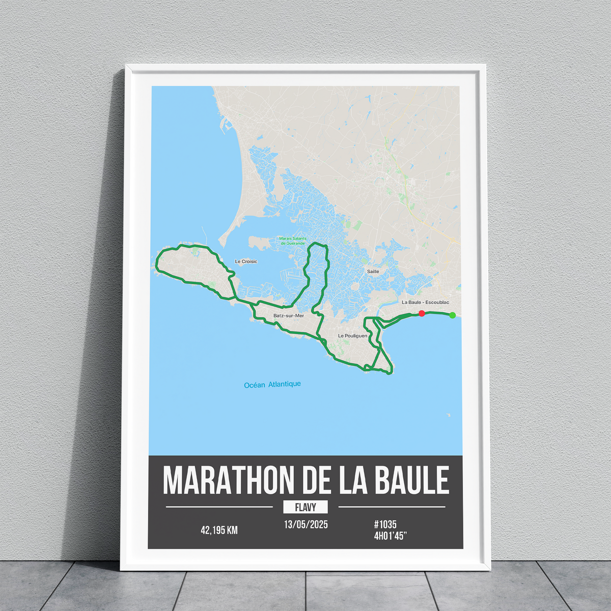Poster Personnalisé Marathon de La Baule