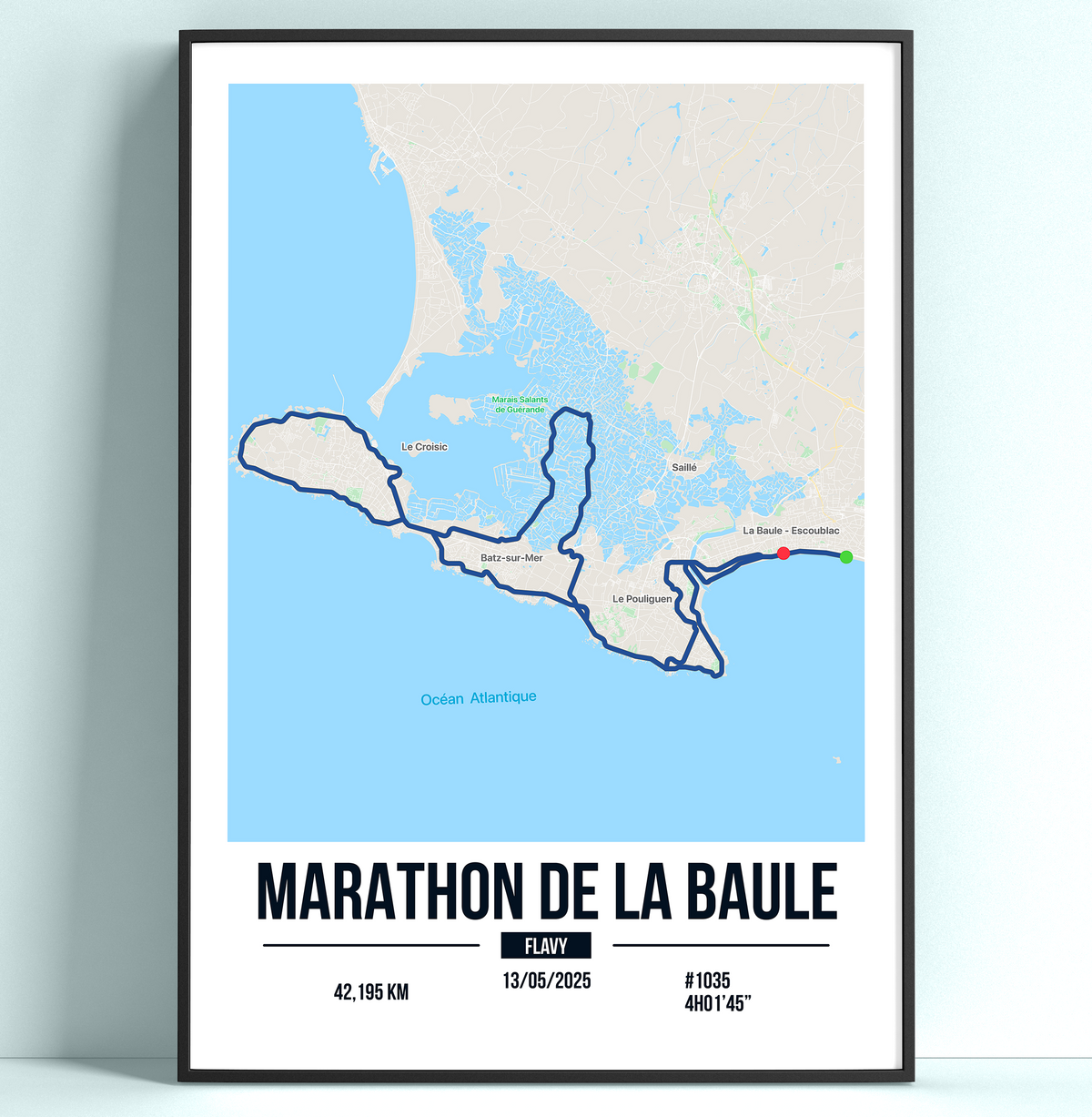 Poster Personnalisé Marathon de La Baule