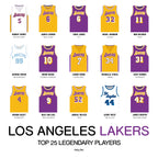 Poster Los Angeles Lakers - Top 25 players
