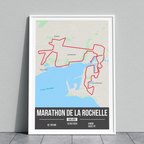 Poster Marathon de La Rochelle Personnalisé