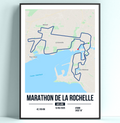 Poster Marathon de La Rochelle Personnalisé