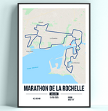 Poster Marathon de La Rochelle Personnalisé