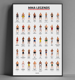 Poster Légendes du MMA – Les Plus Grands Combattants de l’Histoire