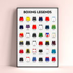 Affiche Boxing Legends – Posters des Légendes de la Boxe | Wall of Fame